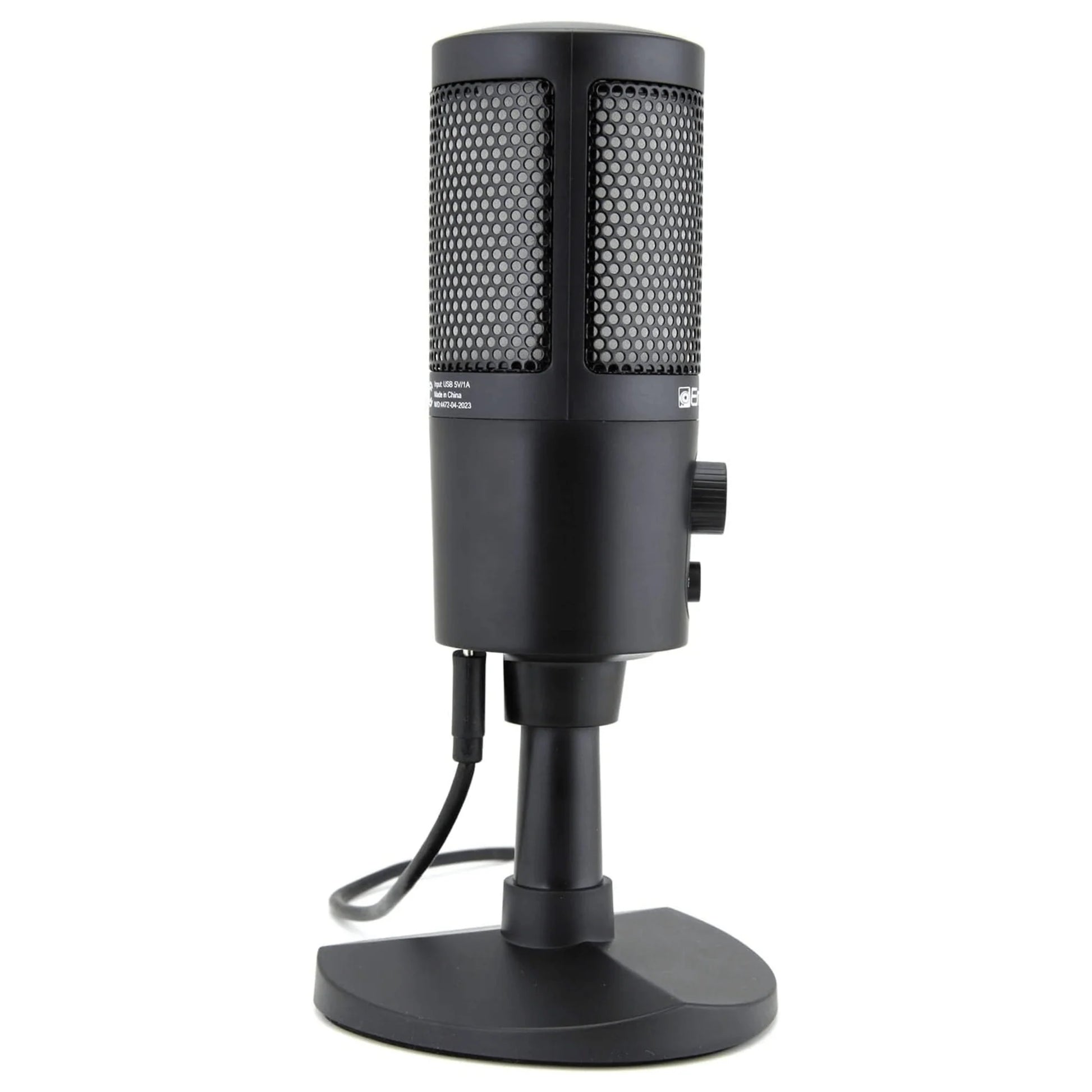 Emerson RGB Lighting USB Gaming and Streaming Microphone with Tap-to-Mute Feature